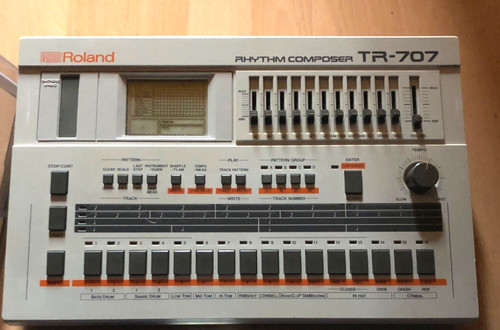 Roland 707 rhythm - roland, tr-707